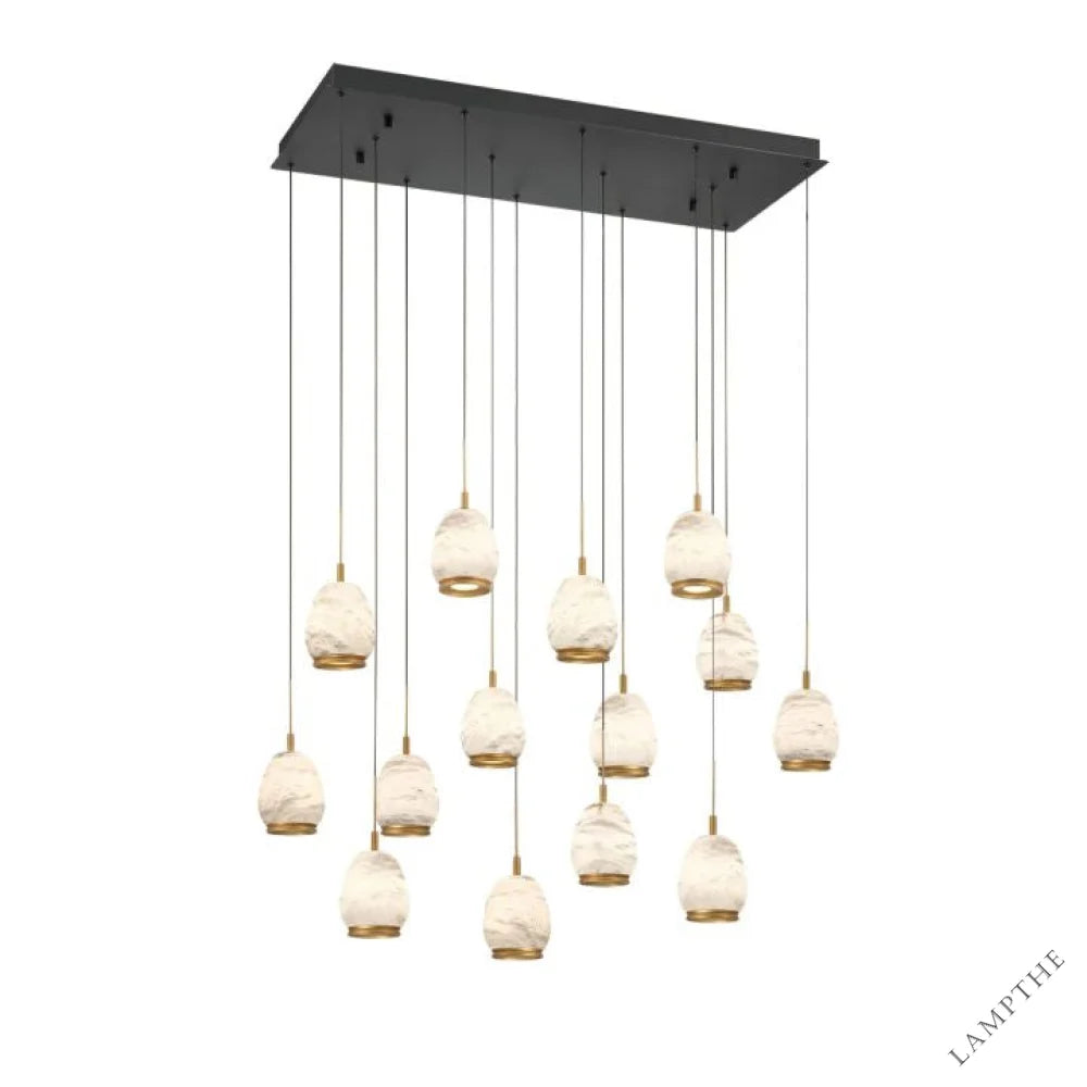 Alabaster Linear LED Chandelier