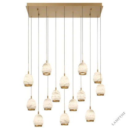 Alabaster Linear LED Chandelier
