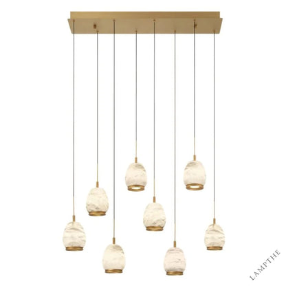 Alabaster Linear LED Chandelier