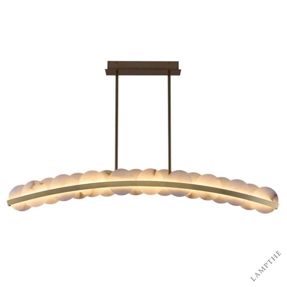 Alabaster Meridian Kitchen Island Chandelier 60" - jchandelier