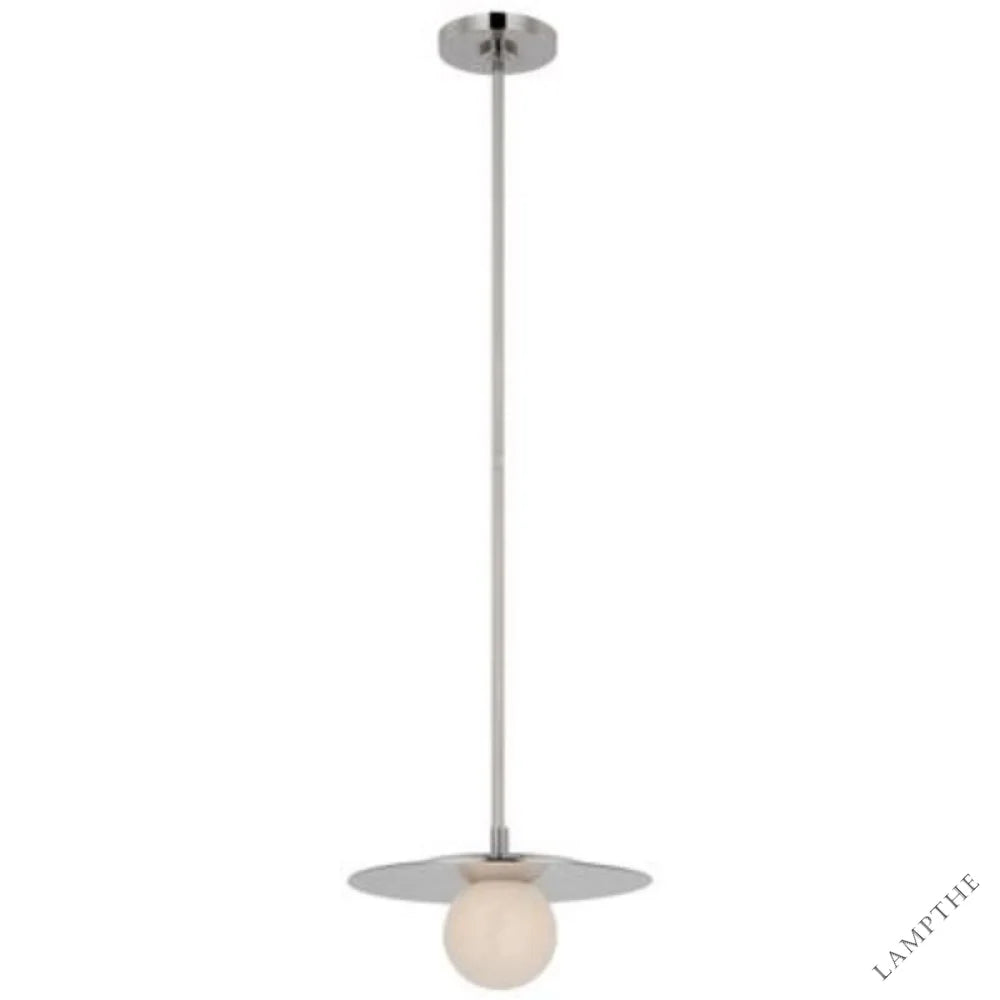 Alabaster Round Ball Pendant Lamp 12"