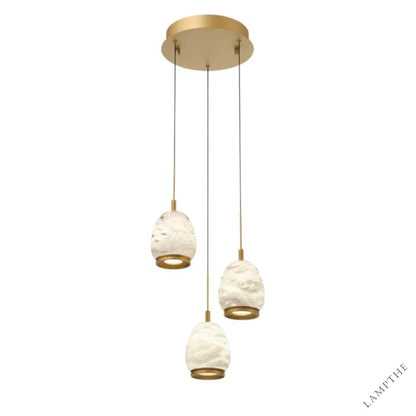 Alabaster Round LED Pendant