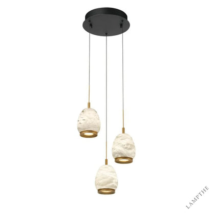 Alabaster Round LED Pendant