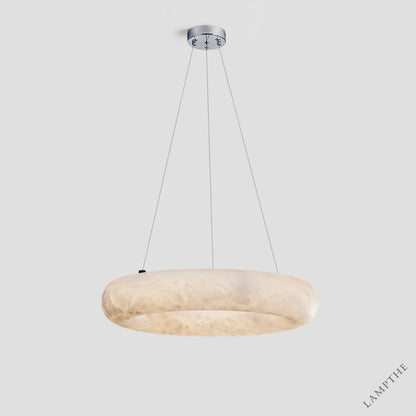 Alabaster Round Ring Living Room Chandelier