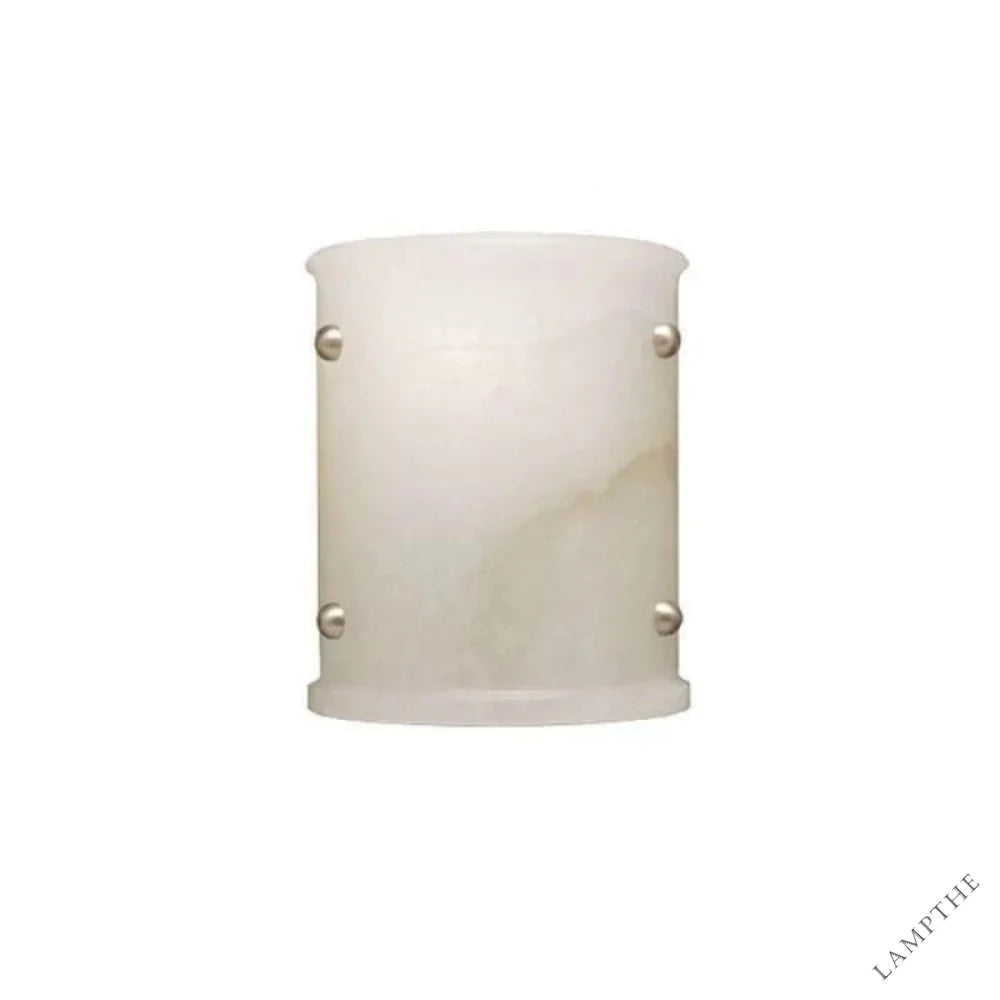 Alabaster Semi-Cylindrical Wall Sconce
