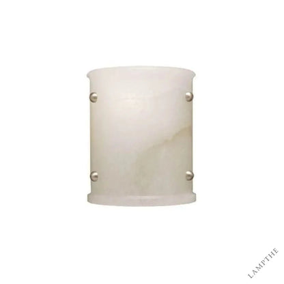 Alabaster Semi-Cylindrical Wall Sconce
