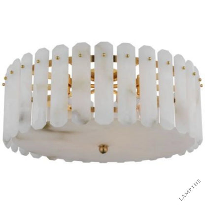 Alabaster Shield Large Ceiling Chandelier