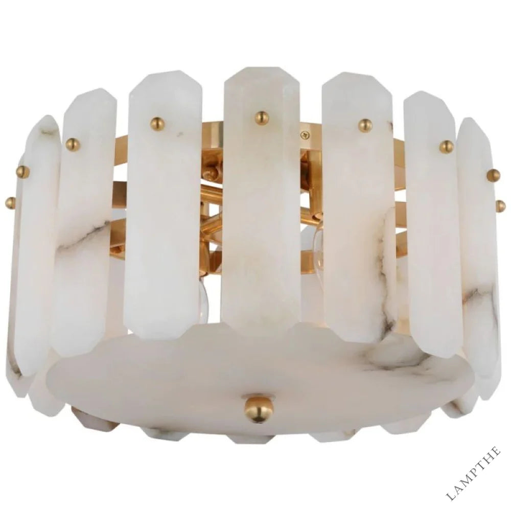 Alabaster Shield Small Ceiling Chandelier
