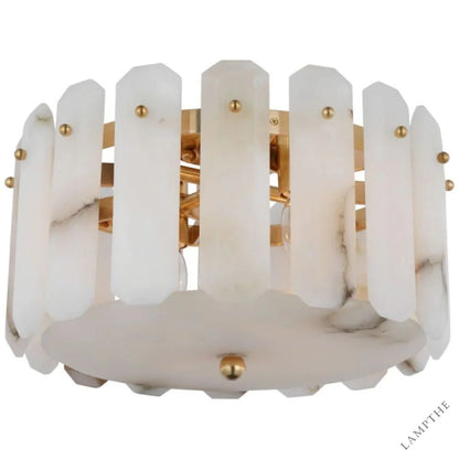 Alabaster Shield Small Ceiling Chandelier