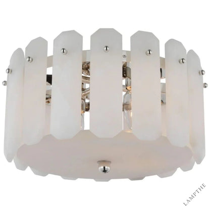 Alabaster Shield Small Ceiling Chandelier