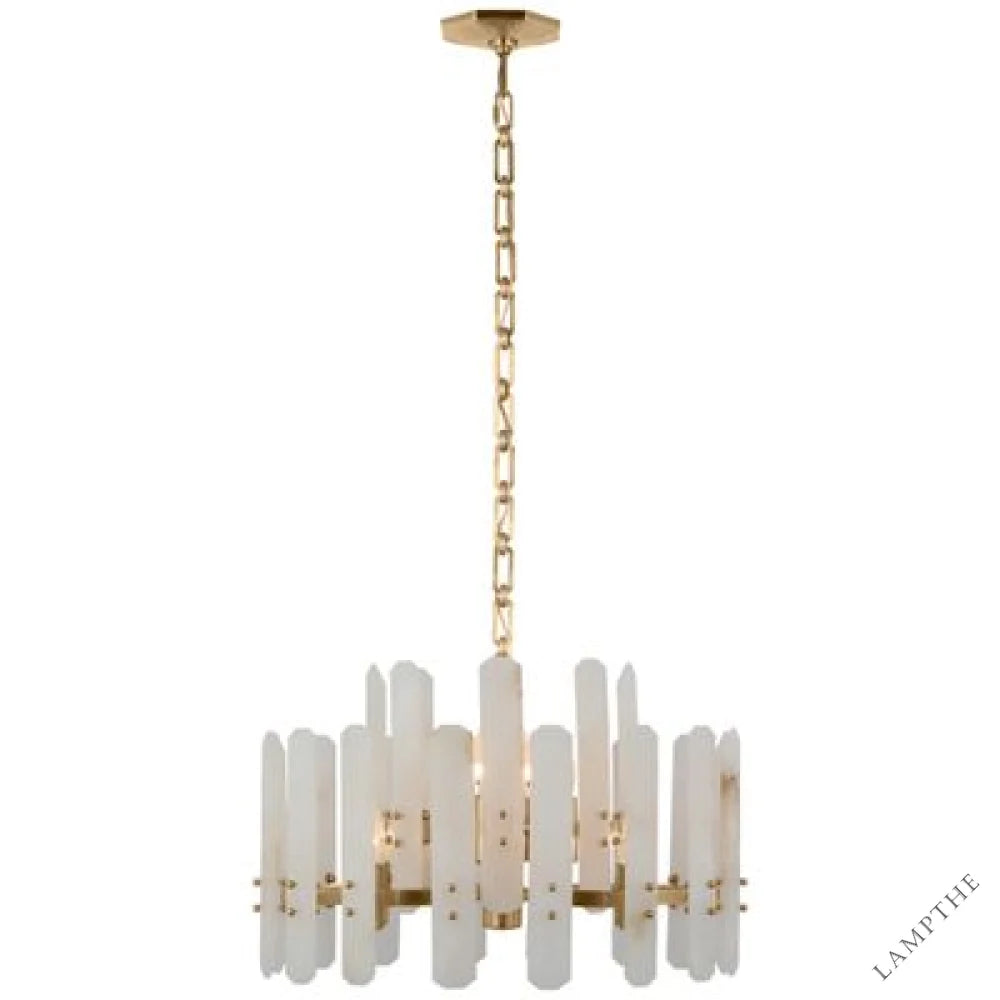 Alabaster Shield Small Pendant 12 Lights Chandelier