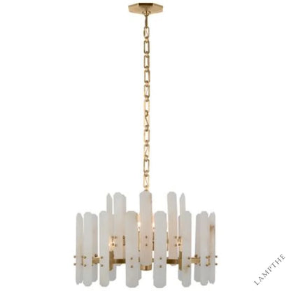 Alabaster Shield Small Pendant 12 Lights Chandelier
