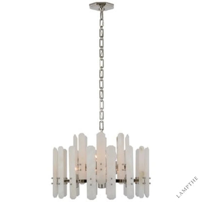 Alabaster Shield Small Pendant 12 Lights Chandelier