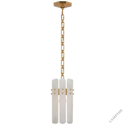 Alabaster Shield Small Pendant Light