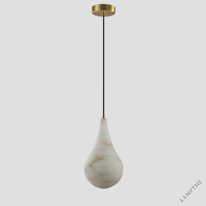 Alabaster Teardrop Single Pendant