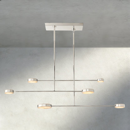 72" / Nickle Alexander Linear Chandelier