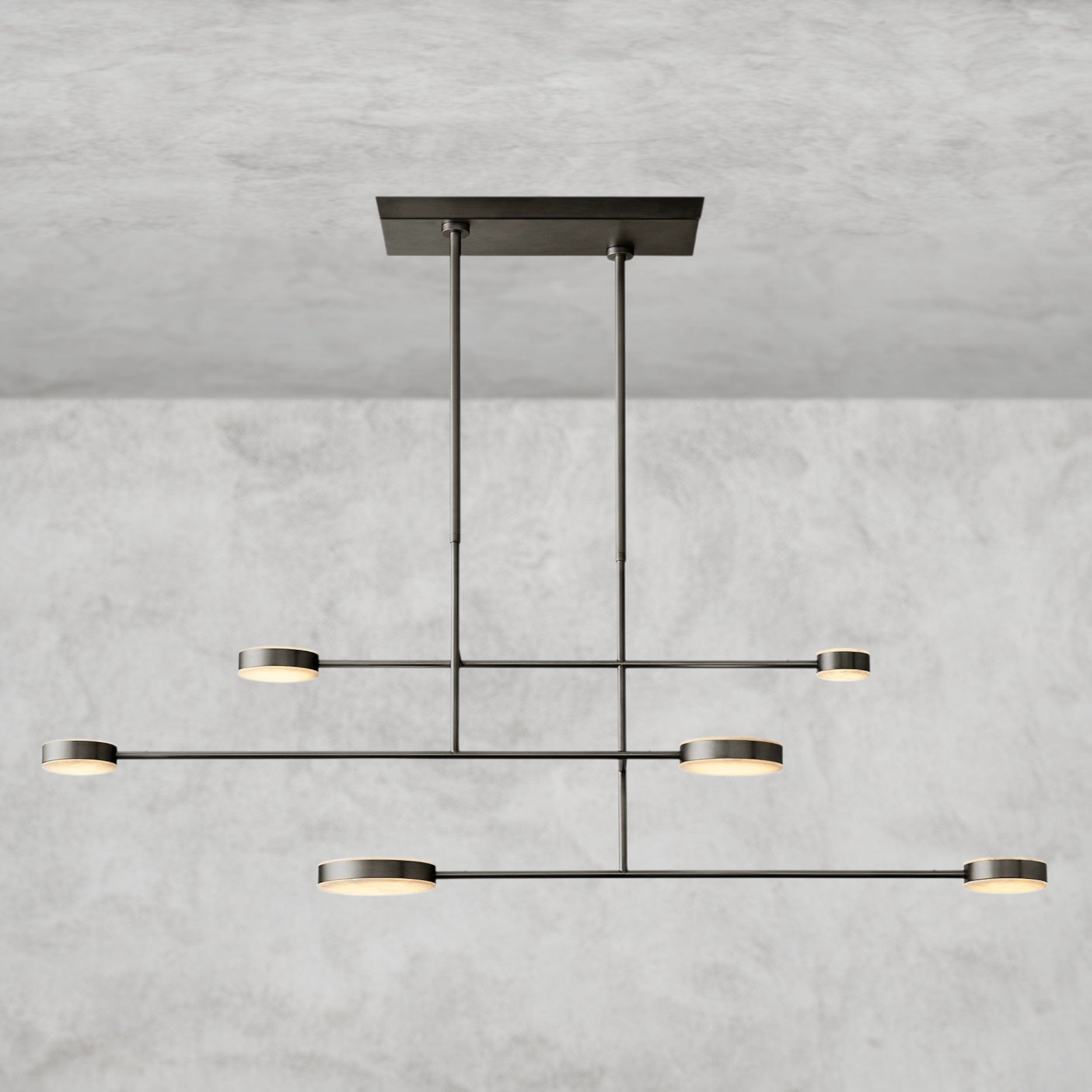 72" / Bronze Alexander Linear Chandelier