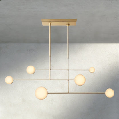 54" / Brass Alexander Linear Chandelier