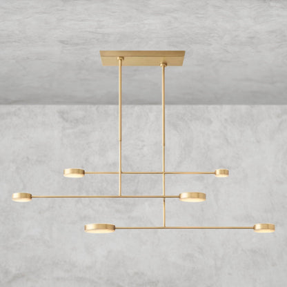 72" / Brass Alexander Linear Chandelier