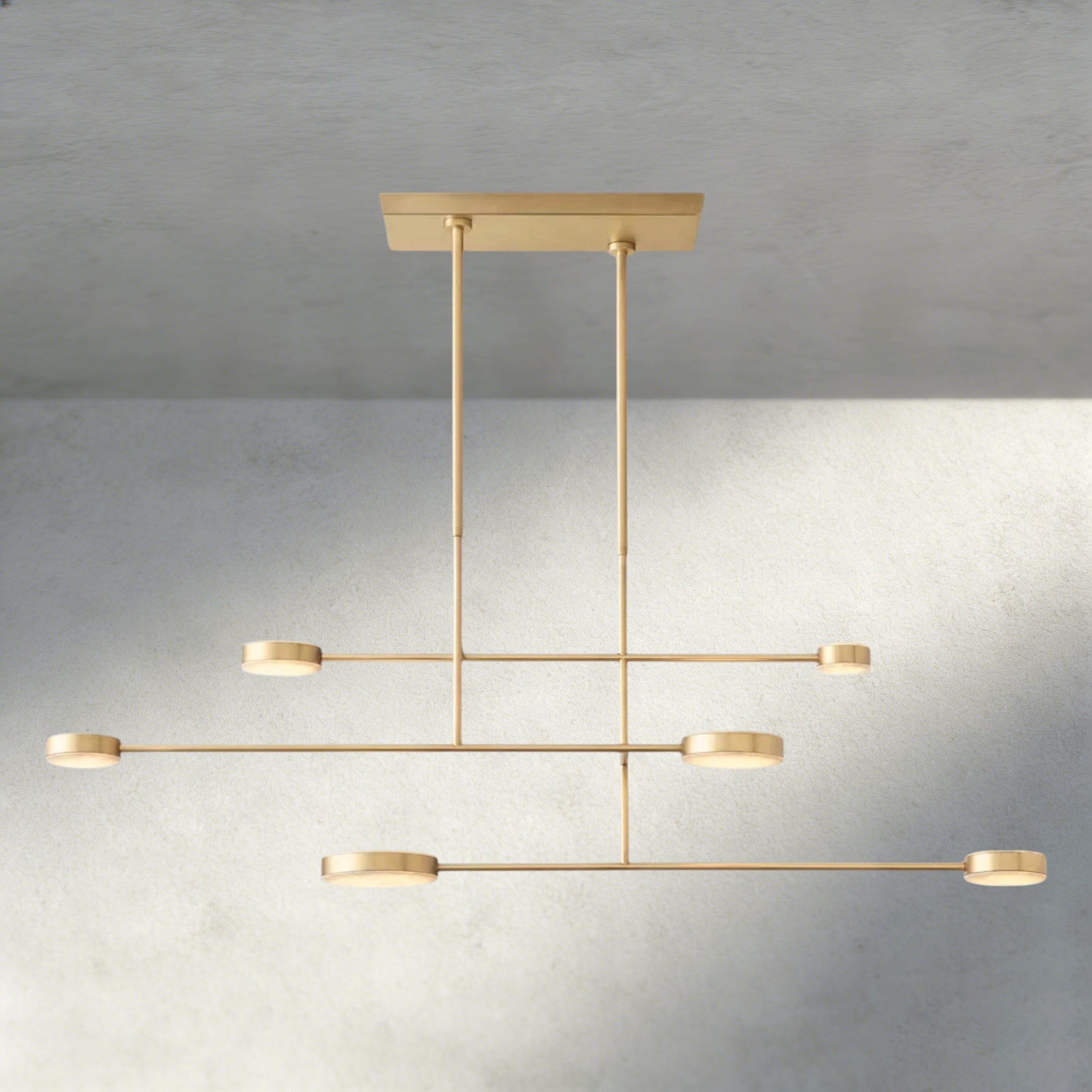 72" / Brass Alexander Linear Chandelier
