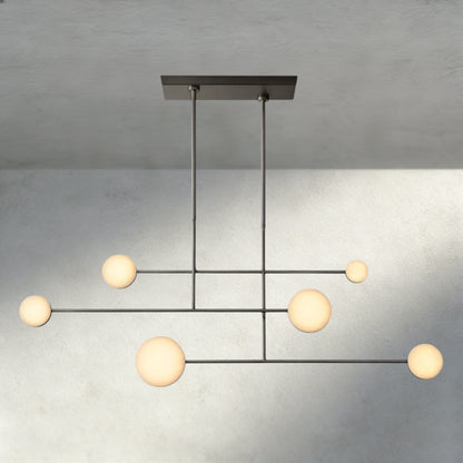 54" / Bronze Alexander Linear Chandelier