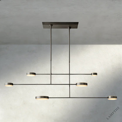 72" / Bronze Alexander Linear Chandelier