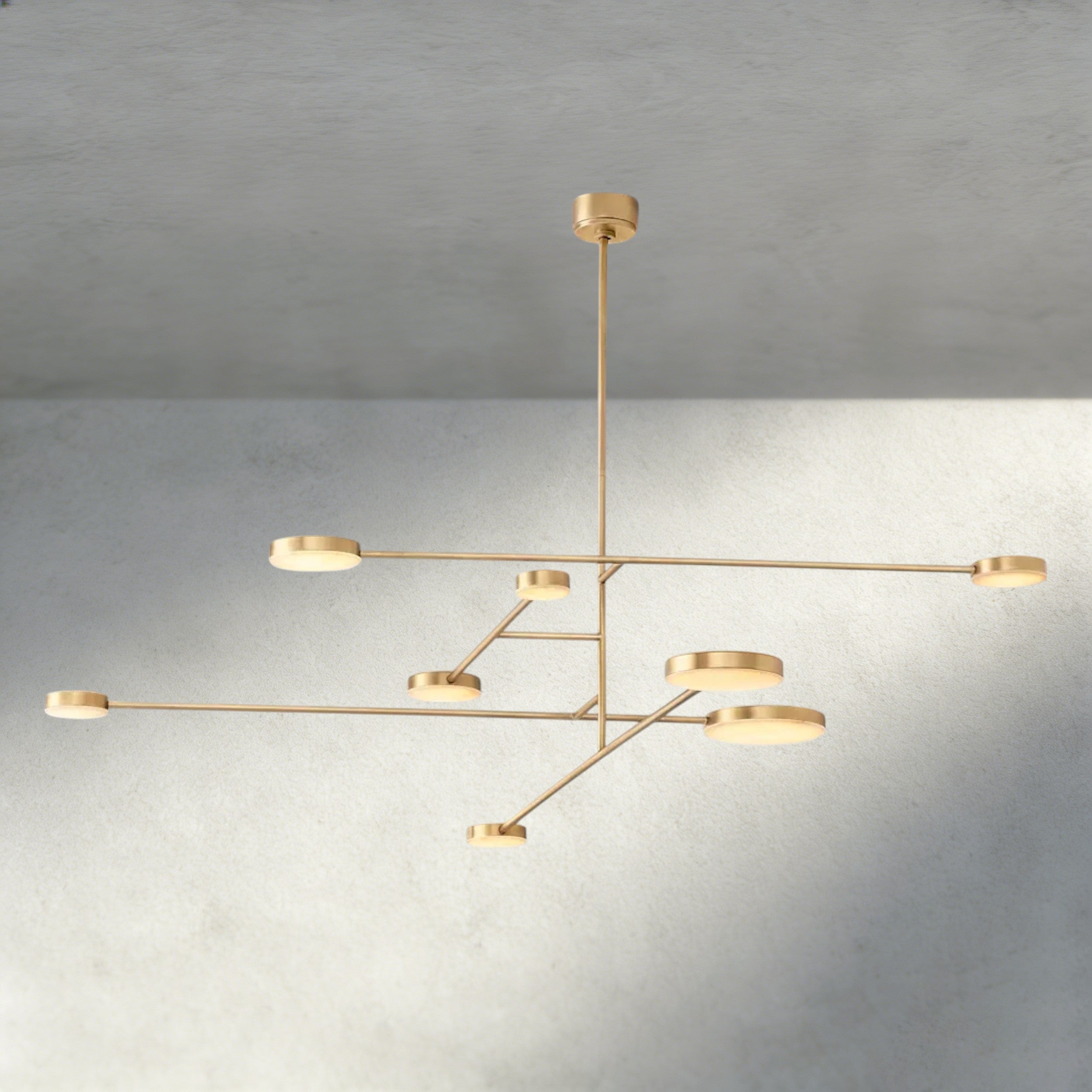 72" / Brass Alexander Mobile Chandelier 36", 46", 60", 72"