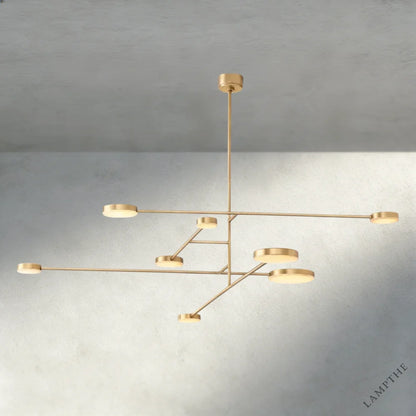 72" / Brass Alexander Mobile Chandelier 36", 46", 60", 72"