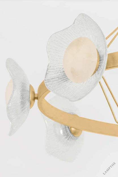 Almandine Double-Layered Chandelier
