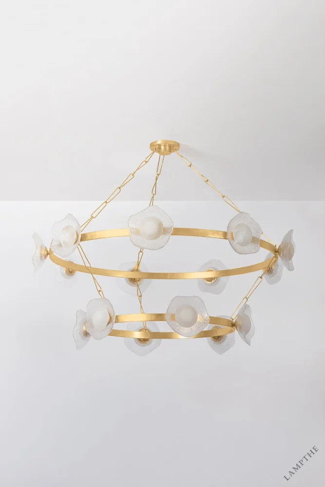 Almandine Double-Layered Chandelier