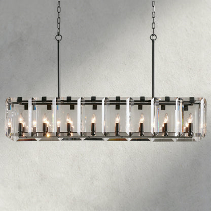 53" / Bronze Amaya Rectangular Chandelier 40", 53"