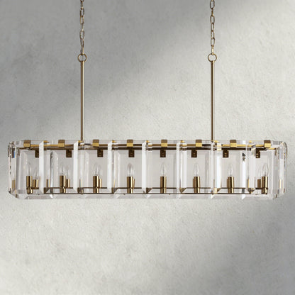 Amaya Rectangular Chandelier 40", 53"