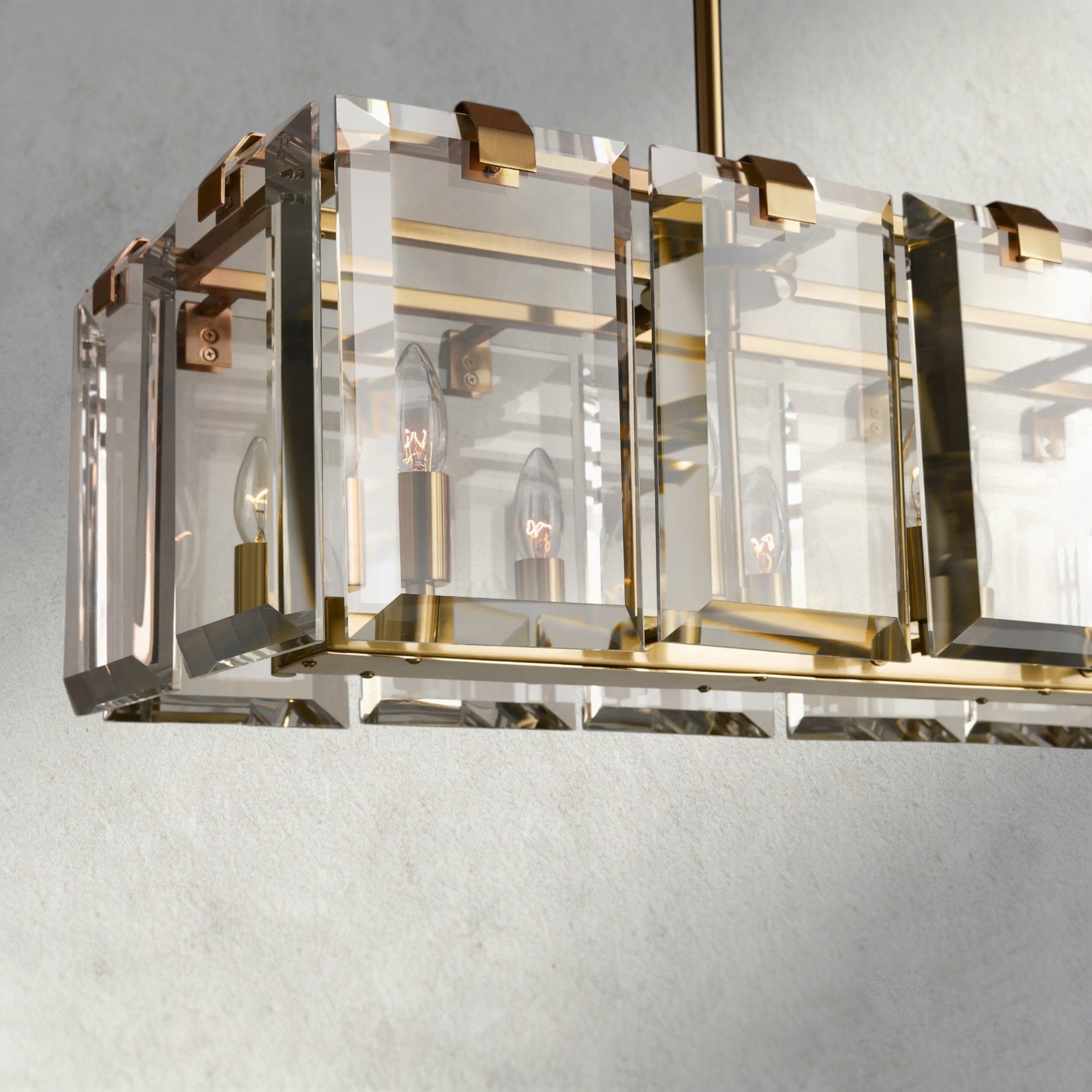 Amaya Rectangular Chandelier 40", 53"
