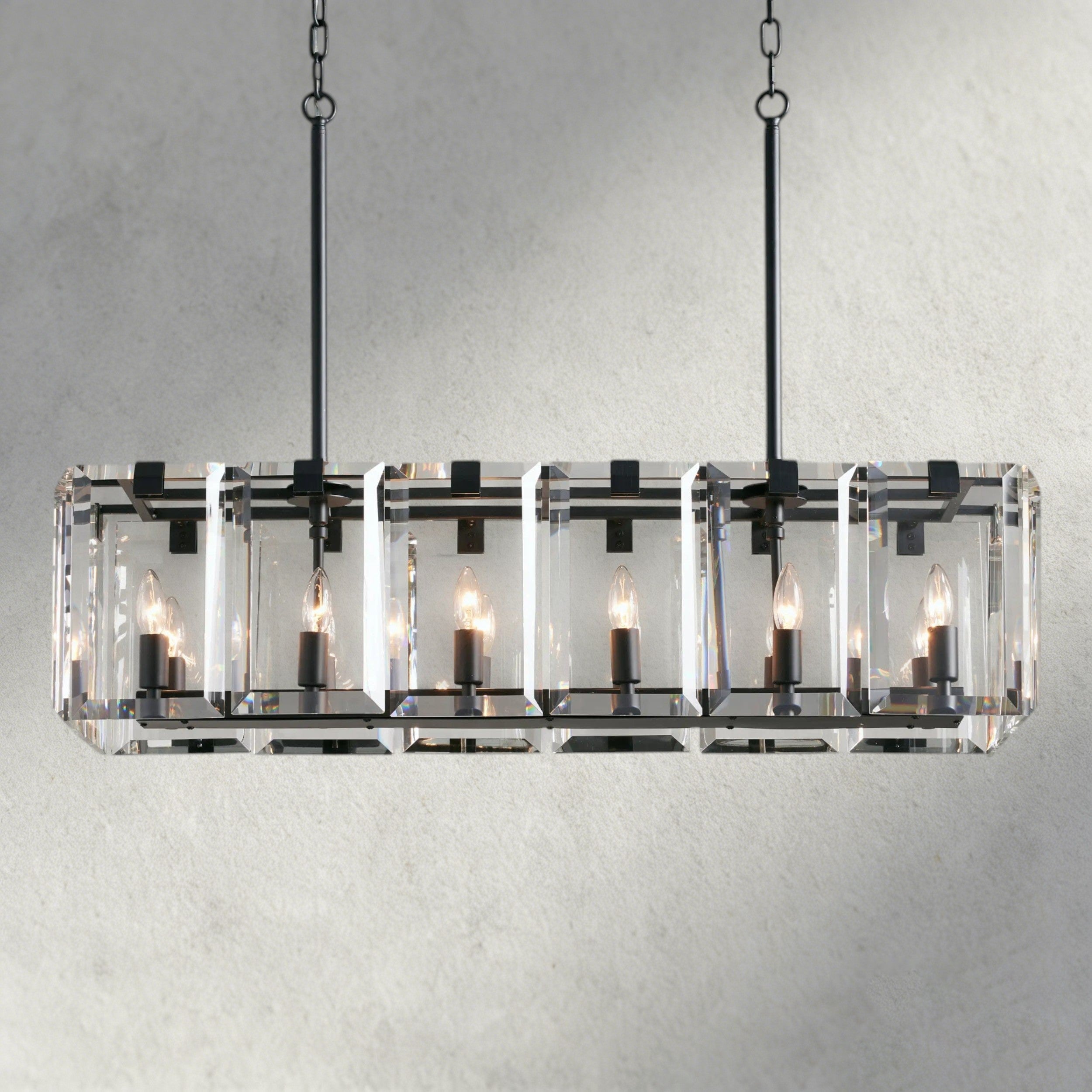 40" / Bronze Amaya Rectangular Chandelier 40", 53"