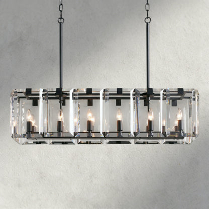 40" / Bronze Amaya Rectangular Chandelier 40", 53"