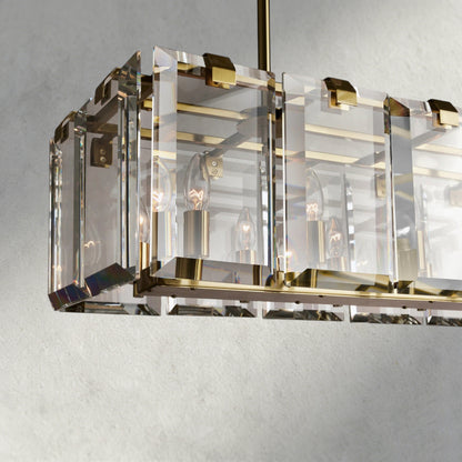 Amaya Rectangular Chandelier 40", 53"