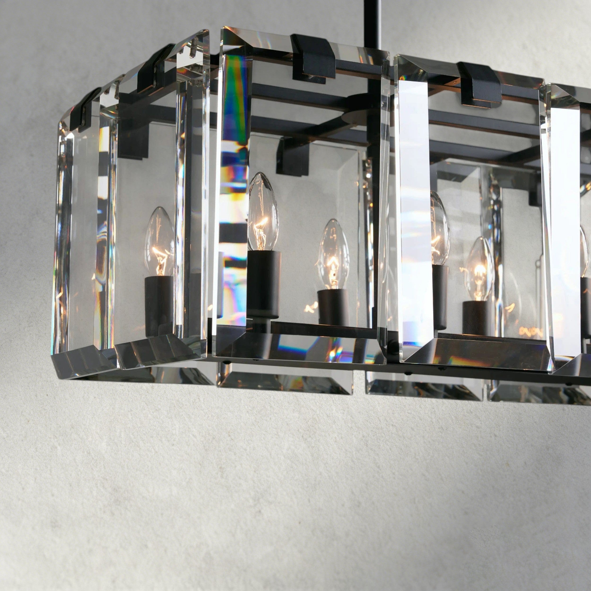 Amaya Rectangular Chandelier 40", 53"