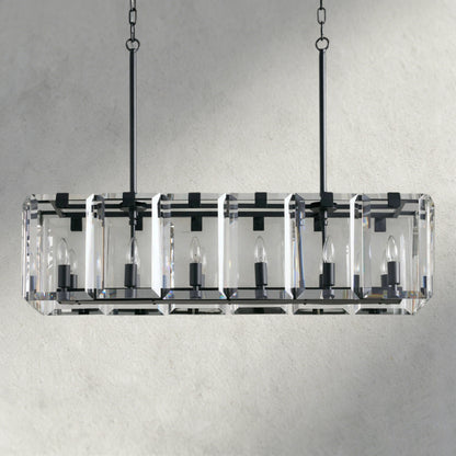 Amaya Rectangular Chandelier 40", 53"