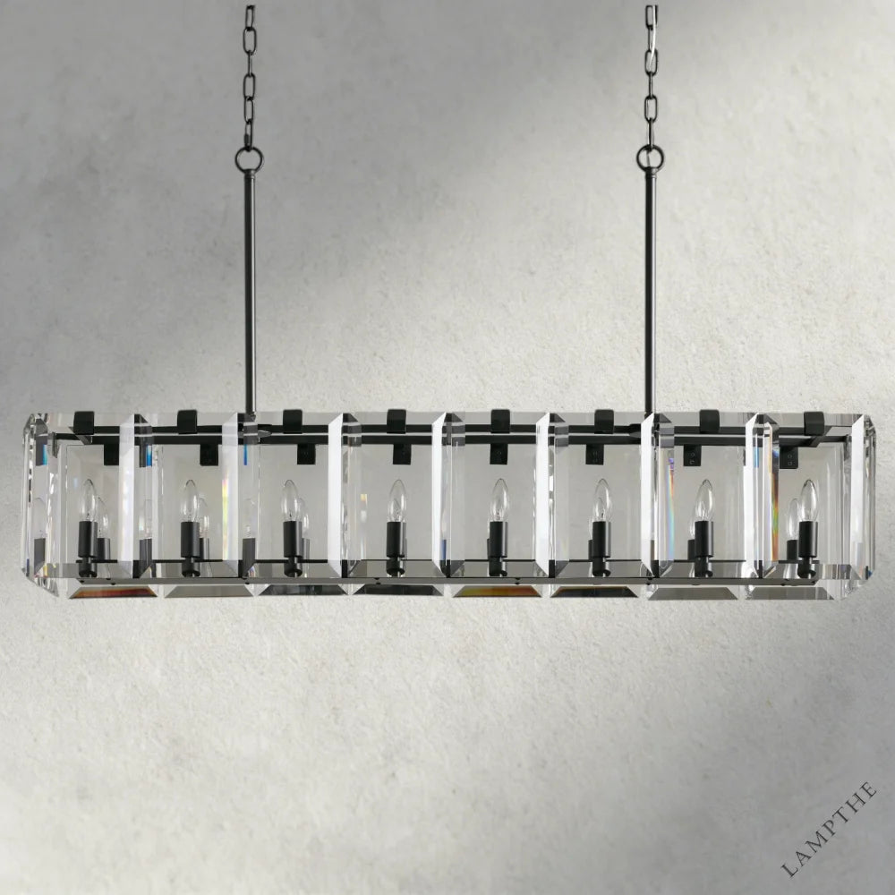 Amaya Rectangular Chandelier 40", 53"