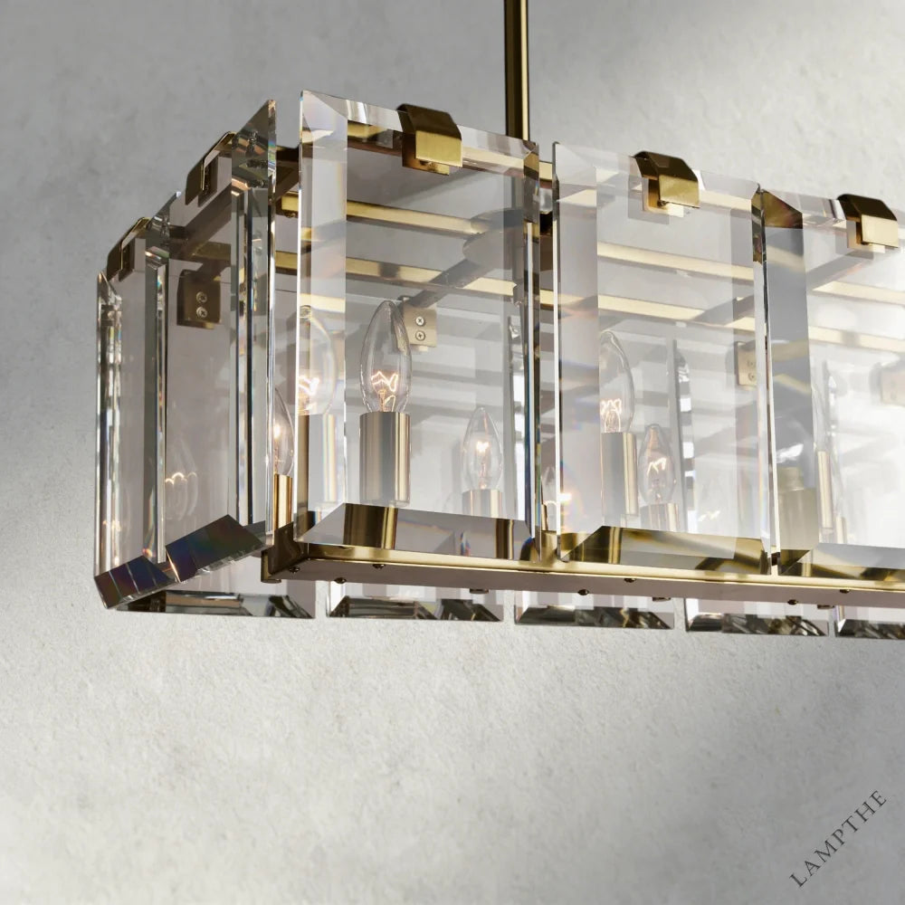 Amaya Rectangular Chandelier 40", 53"
