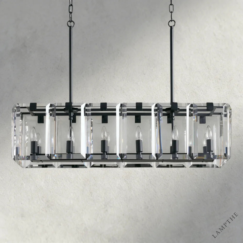 Amaya Rectangular Chandelier 40", 53"