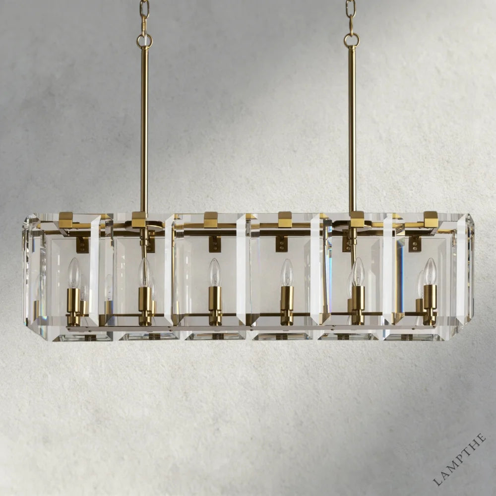 Amaya Rectangular Chandelier 40", 53"