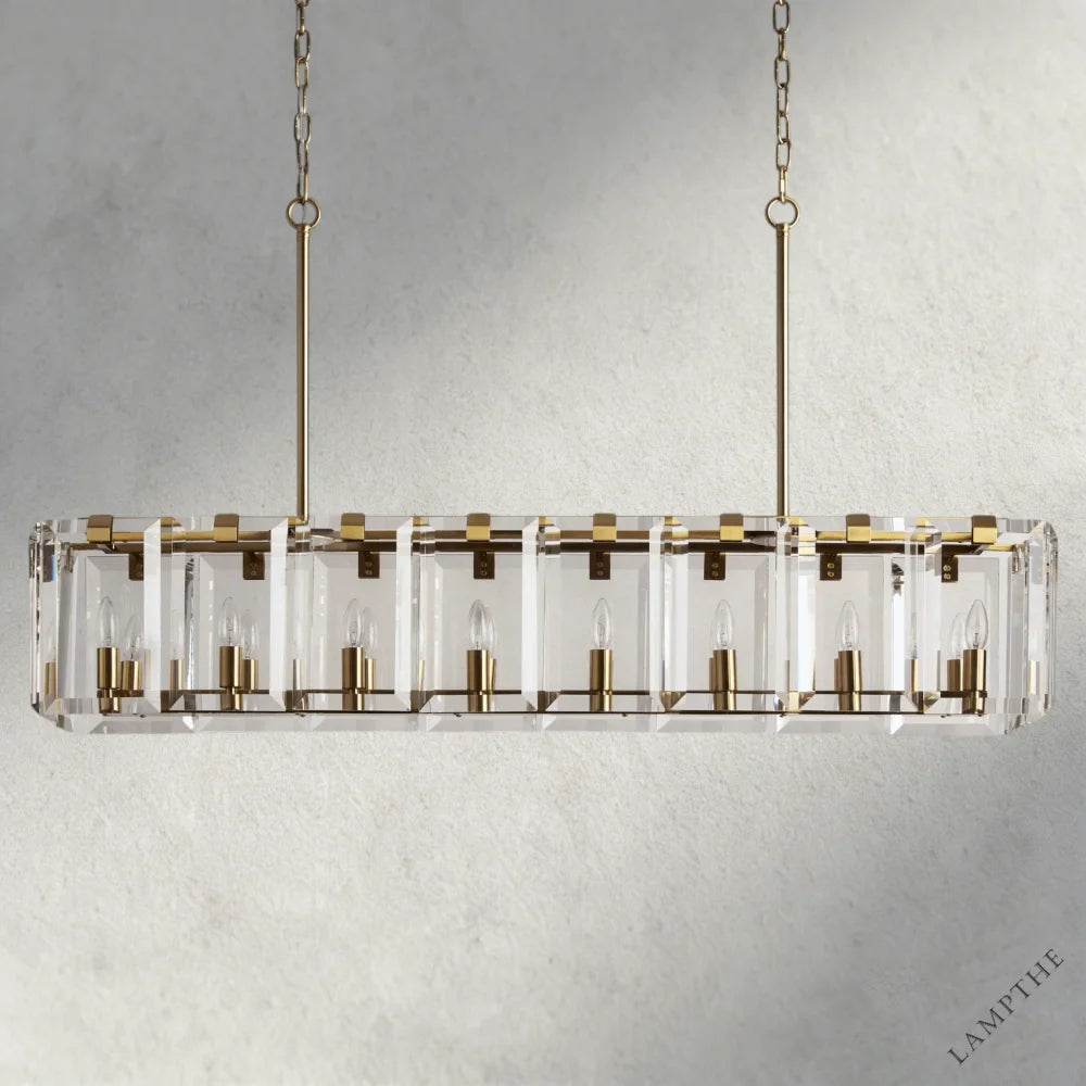 Amaya Rectangular Chandelier 40", 53"