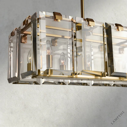 Amaya Rectangular Chandelier 40", 53"