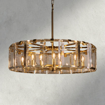 38" / Brass Amaya Round Chandelier 21.5", 30", 38", 48"