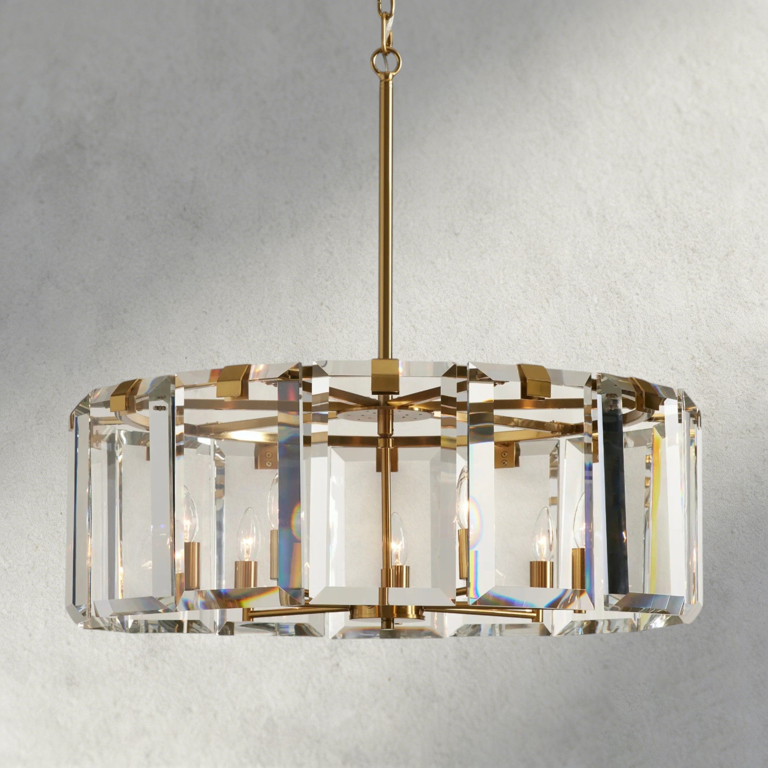 30" / Brass Amaya Round Chandelier 21.5", 30", 38", 48"