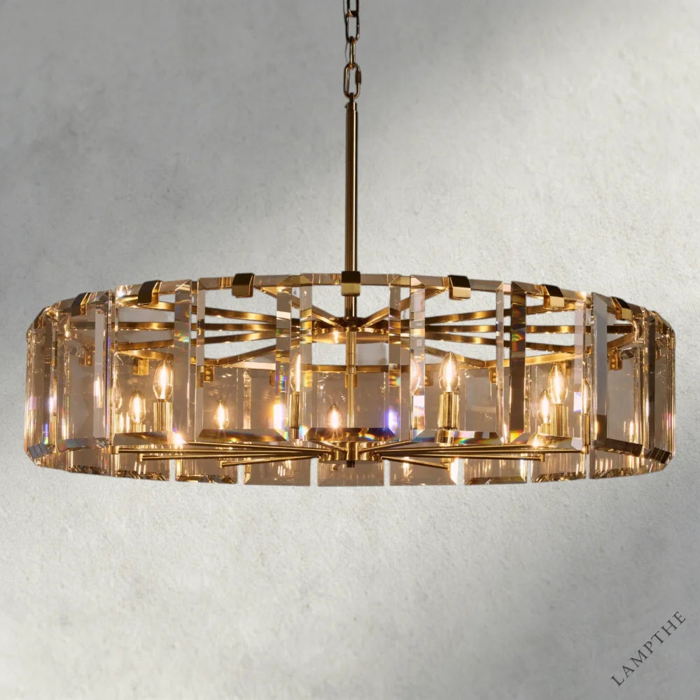 48" / Brass Amaya Round Chandelier 21.5", 30", 38", 48"