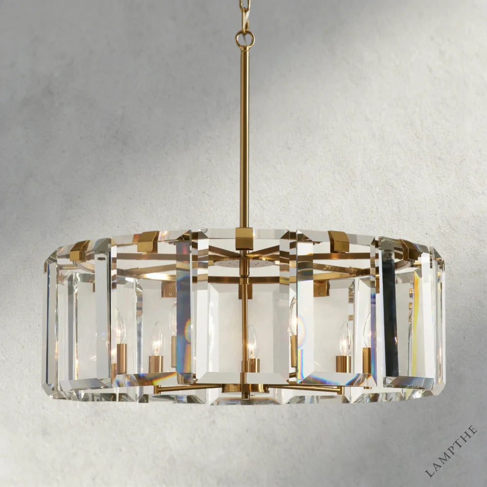 30" / Brass Amaya Round Chandelier 21.5", 30", 38", 48"