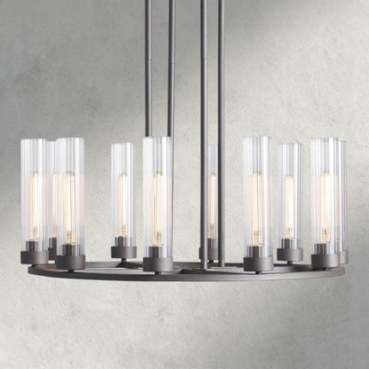 Bronze Andreas 10-Light Round Chandelier