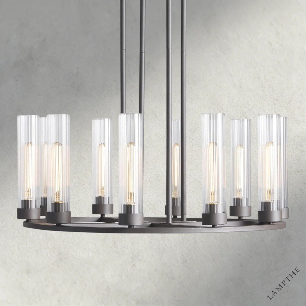 Bronze Andreas 10-Light Round Chandelier